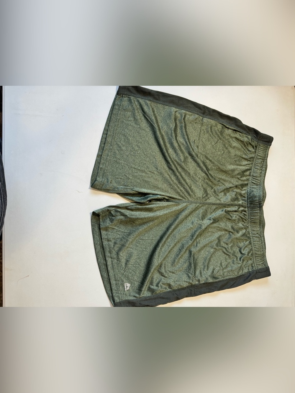 RBX Olive Green Athletic Shorts with Black Trim